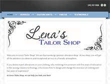 Tablet Screenshot of lenastailorshop.com